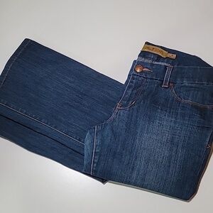 SEVEN7 Luxe Thalia Wide Leg Medium Wash Mid Rise Flattering Luxury Denim